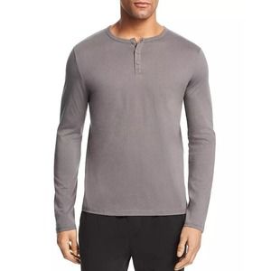 ATM Anthony Thomas Melillo Long Sleeve‎ Henley Shirt Top Mens Size XL Smoke Gray